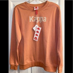 Kappa Men’s Pink Authentic Emmen Crew Neck Sweatshirt Size Medium Brand New Tags